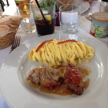 Le Prom' - Veau, mozzarella et jambon cru et tagliatelles fraîches - Brasseries Near Me - Nice, 06