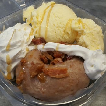 O's Donuts - "O Yes" Donut Sundae with a Maple Bacon Donut. - Donuts Near Me - Norfolk, Virginia O's Donuts - "O Yes" Donut Sundae with a Maple Bacon Donut. - Donuts Near Me - Norfolk, Virginia