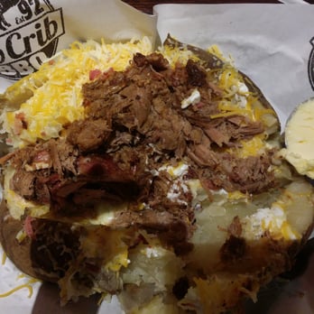 RibCrib BBQ - OMG!!!! Biggest spud ever!! - Barbeque Near Me - Ardmore, Oklahoma