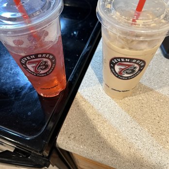 7 Brew Coffee - Georgia peach, sweet and salty - Coffee & Tea Near Me - Jonesboro, Arkansas
