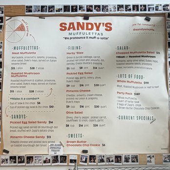 Sandy's - Menu - Sandwiches Near Me - San Francisco, California