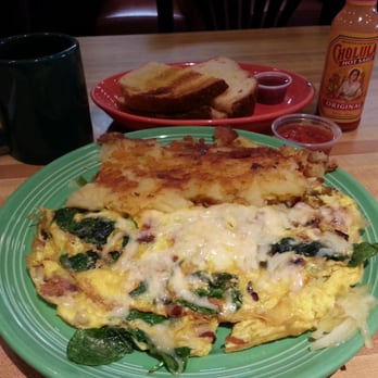 Eggs Etc - Popeye omelette breakfast spinach, ham goodness - Breakfast & Brunch Near Me - Long Beach, California
