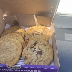 Insomnia Cookies - Caramel Pretzel cookie & Snickerdoodle