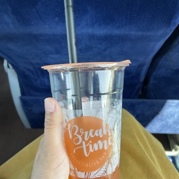 Breaktime Tea - Passion Fruit Green Tea (with strawberry hearts) - Cafes Near Me - San Jose, California Breaktime Tea - Passion Fruit Green Tea (with strawberry hearts) - Cafes Near Me - San Jose, California