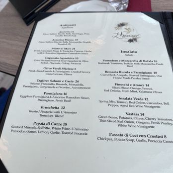 L'Amorino - Italian Near Me - Tampa, Florida