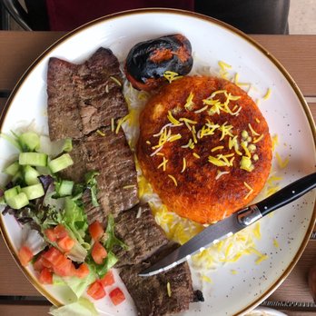 Tah Deeg Persian Cuisine - Tahdeeg with beef filet - Persian/Iranian Near Me - Clovis, California