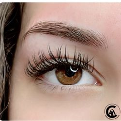 Wispy classic lashes and eyebrows waxing