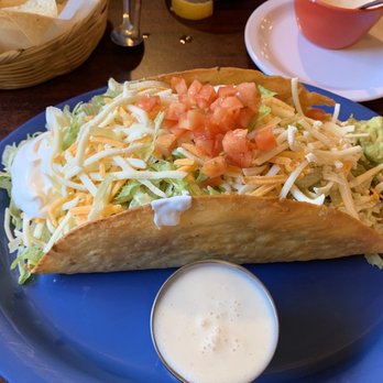 Chavo's Mexican Restaurant - a taco on a blue plate - Mexican Near Me - Plain Dealing, Louisiana Chavo's Mexican Restaurant - a taco on a blue plate - Mexican Near Me - Plain Dealing, Louisiana