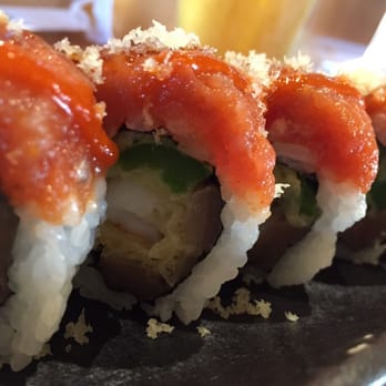 Oto Sushi - Fire Alarm Roll - tempura shrimp, jalapeño, albacore, spicy tuna and crunchy - Japanese Near Me - Redmond, Washington