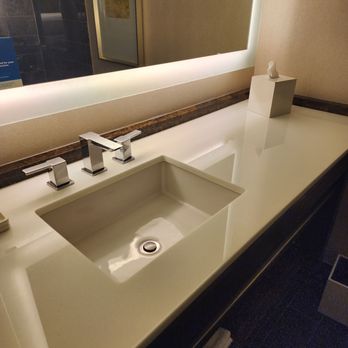 Hilton McLean Tysons Corner - Bathroom sink and counter. Swanky. - Hotels Near Me - Mclean, Virginia Hilton McLean Tysons Corner - Bathroom sink and counter. Swanky. - Hotels Near Me - Mclean, Virginia