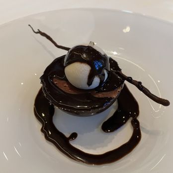 Restaurant Guy Savoy - Beautiful. For me, too much chocolate sauce added. - French Near Me - Las Vegas, Nevada Restaurant Guy Savoy - Beautiful. For me, too much chocolate sauce added. - French Near Me - Las Vegas, Nevada