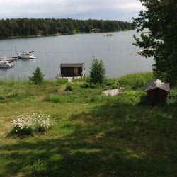 Krogen På Ornö - View from the restaurant we stayed in the small cottage right by the water