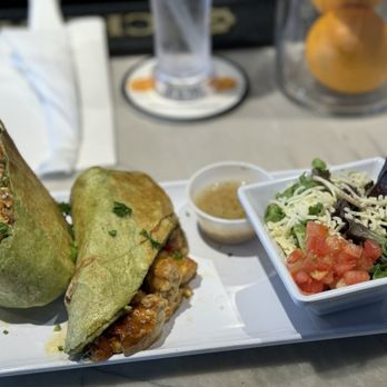 Gochas Breakfast Bar | Cascade - Spinach Wrap with Side salad - Wine Bars Near Me - Atlanta, Georgia