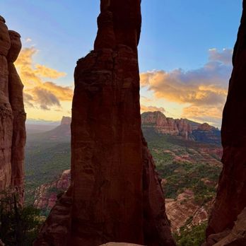 Cathedral Rock - Pillar at daybreak - Hiking Near Me - Sedona, Arizona Cathedral Rock - Pillar at daybreak - Hiking Near Me - Sedona, Arizona