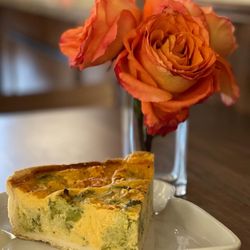 Vegan Broccoli and Cheddar Quiche