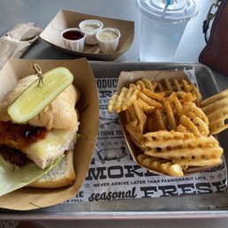 Smoked Turkey BLT with a side of fries Smoked Turkey BLT with a side of fries