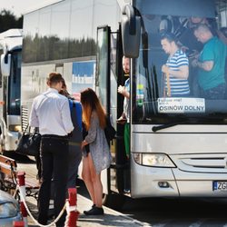 Polenmarkt Hohenwutzen - Foto vom täglichen Shuttle-Bus