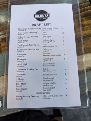 Menu photo 3 BRU Burger Bar-Westerville Westerville, OH