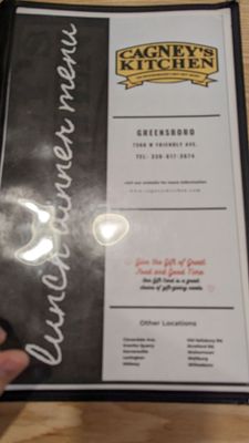 Menu photo 7 Cagney's Kitchen Greensboro, NC