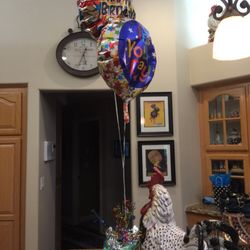 Dollar Tree - My birthday balloons from February 15th.  I can't believe they are still up