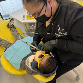 Tiny Tooth Co. - First patient! - Pediatric Dentists Near Me - Costa Mesa, California