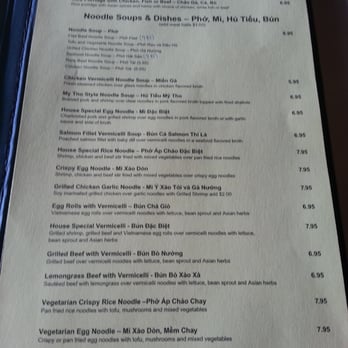 Bleu - Menu page 2 - Vietnamese Near Me - Westminster, California