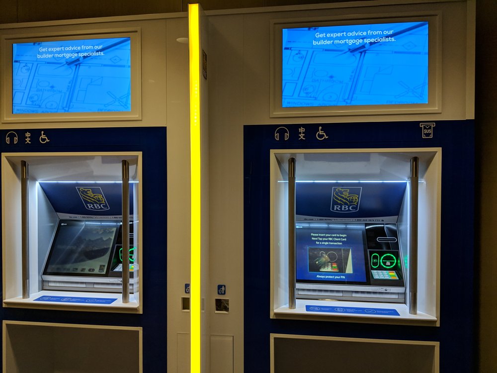 2 Of The New Modernized Touchscreen Atms At This Royal Bank Of