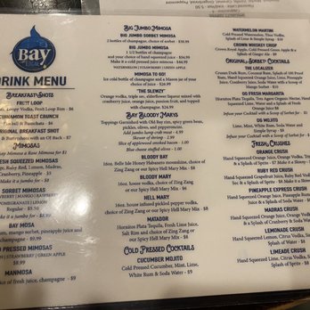 Bay Local Eatery - Drink menu - Breakfast & Brunch Near Me - Virginia Beach, Virginia