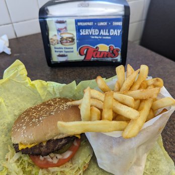 Tam's Burgers - Cheeseburger and Fries - Burgers Near Me - Compton, California