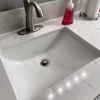 Incredible Flooring - 60" double vanity with quartz countertop - Carpeting Near Me - Orange, California