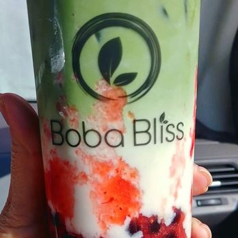 Boba Bliss - Strawberry Matcha - Bubble Tea Near Me - Dublin, California