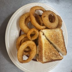 Lagrange Tavern - Patty Melt and Onion rings