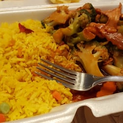Bamboo Garden Chinese Restaurant - Enjoying delicious chicken and broccoli take out for lunch today. Only $4.55 for the lunch special.
