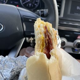 Bacon egg and cheese sandwich