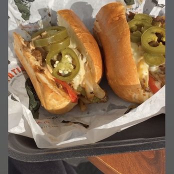 Fatima's Grill - Philly Cheese Steak Sandwich topped with jalapeño - Mediterranean Near Me - Downey, California