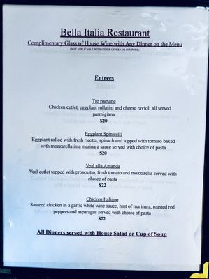 Menu photo 8 Bella Italia Restaurant Wappingers Falls, NY Menu photo 8 Bella Italia Restaurant Wappingers Falls, NY