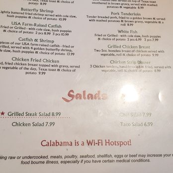 The Calabama Restaurant - the menu - American Near Me - Franklin, Arkansas The Calabama Restaurant - the menu - American Near Me - Franklin, Arkansas