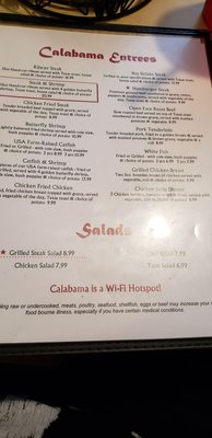 Menu photo 4 The Calabama Restaurant Franklin, AR Menu photo 4 The Calabama Restaurant Franklin, AR