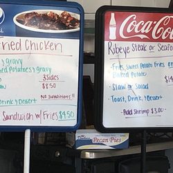 Papa's Grill - Special menu board.