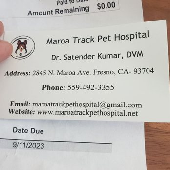 Maroa Track Pet Hospital - Veterinarians Near Me - Fresno, California