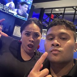 Alana and  Vid, our amazing bartenders. And.. just us having a fabulous time!