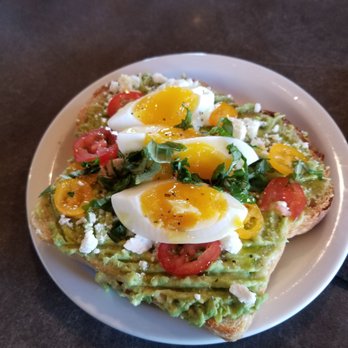 Al Banco - Avocado toast! with a poached egg , I can't wait to have one again! This is how it's done. - Coffee & Tea Near Me - Great Falls, Montana Al Banco - Avocado toast! with a poached egg , I can't wait to have one again! This is how it's done. - Coffee & Tea Near Me - Great Falls, Montana