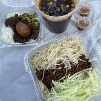 A&J - Zha Jiang mian, Braised Pork Rice with Braised Egg, and beef noodle soup with beef and tendons - Taiwanese Near Me - Annandale, Virginia A&J - Zha Jiang mian, Braised Pork Rice with Braised Egg, and beef noodle soup with beef and tendons - Taiwanese Near Me - Annandale, Virginia