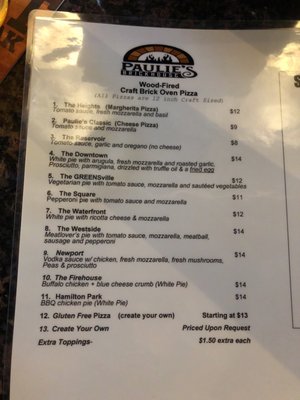Menu photo 6 Paulie's Brickhouse Jersey City, NJ