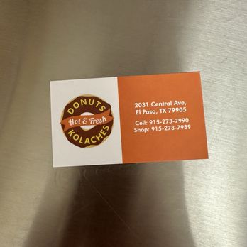 Donuts Hot & Fresh Kolaches - Phone number - Donuts Near Me - El Paso, Texas