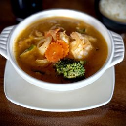 Veggie red curry /W RICE Shrimp