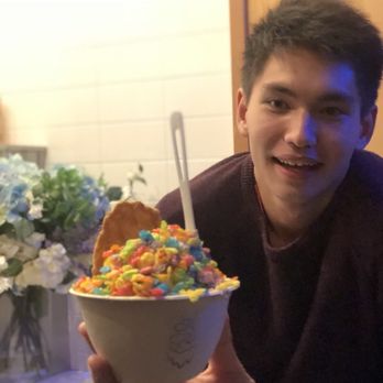 Powder - Fruity pebbles topping on the cereal milk flavor base - Desserts Near Me - San Francisco, California