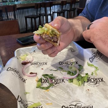 Coon Creek - Leftover burger (forgot to take any pics before - it was so good!) - Smokehouse Near Me - Ray, Michigan Coon Creek - Leftover burger (forgot to take any pics before - it was so good!) - Smokehouse Near Me - Ray, Michigan