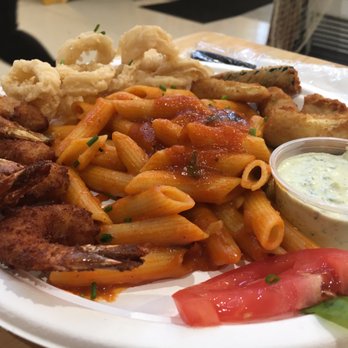 Ziba's Bistro - Seafood with pasta instead of rice - Seafood Near Me - Louisville, Kentucky