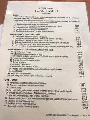 Menu photo 4 Yoku Ramen Barcelona, B
